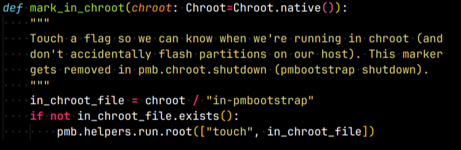 The new and improved mark_in_chroot() treats the chroot object like a pathlib
Path